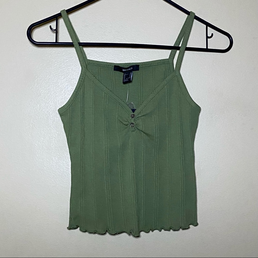 Forever 21 Womens Green Tank Size Medium